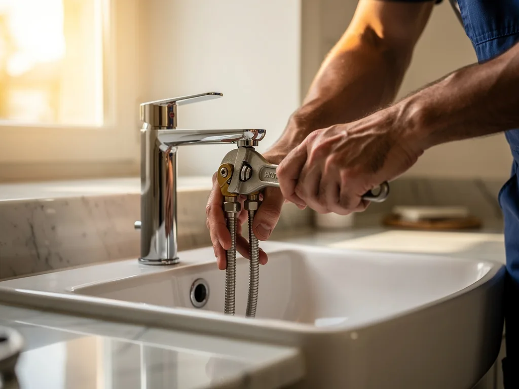 Intervention plombier à Bondy : artisan au travail